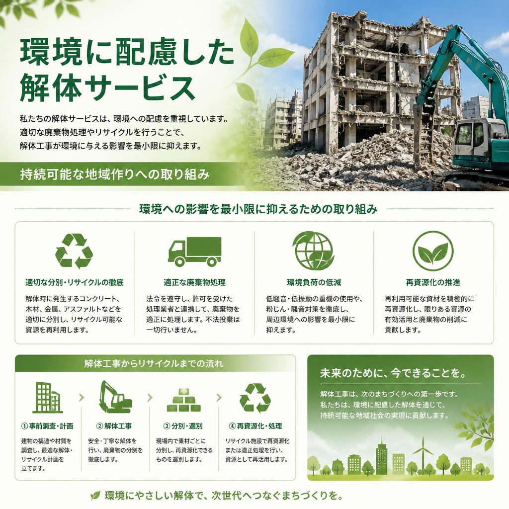 解体工事による環境保護の重要性